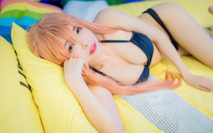 ★4K★Coser-QIUHEKEJI No.98 ピンキー　51P 同人動画