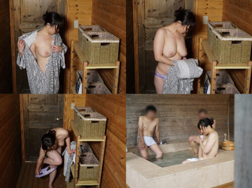 【覗き撮り】混浴温泉で痴カンに遭ったHカップ巨乳妻が３Ｐセクハラ輪カン中出しされて抵抗しながらデカ乳を揺らしアヘ堕ちしてしまう【個撮】 同人動画