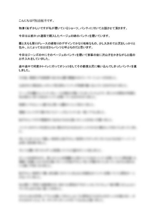 【下着妄想】その辺に居るごくごく真面目な主婦が自身のパンティーを語ります 同人動画