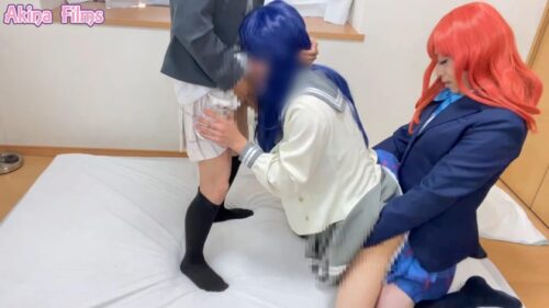 ヨハネ召喚＃番外編　ラ〇ライブ４校制服着衣４Ｐな肉林 コスプレハード