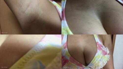 【自撮り素人】巨乳＆スレンダーOLがビキニで胸＆腋アップの破壊力がスゴすぎる！ 同人動画