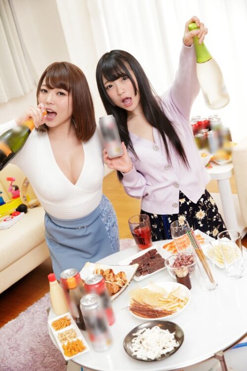 【VR】ま●こ会VR～おっさん系クソメンヘラ酒飲み中堅AV女優の乱痴気騒ぎ～ 川越ゆい・南梨央奈