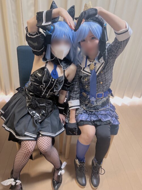 ※限定コスプレ【ハーレム】Vtuber星街す〇せい×兎田ぺ〇ら(バニーVer.)夢のコラボ コスプレハード