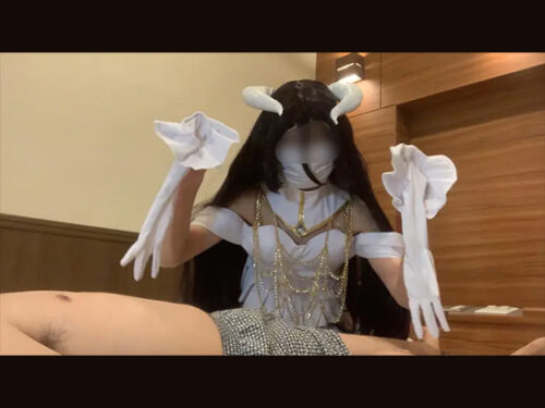 白手袋でシコシコ！サキュバスお姉さんの手コキ！ コスプレハード