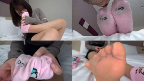 【整形外科受付 ゆめ 22歳】汚靴下カバコ足裏鑑賞 同人動画