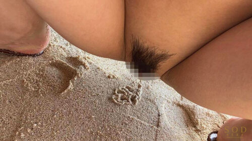 【夏といえば水着！SODstar全員ビキニ祭】ドキドキの初露出！アスリート‘新海咲’ 南国イチャラブデートで露出SEX