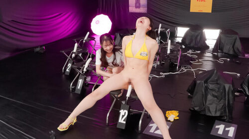 12脚のイスにピストンバイブを仕掛け合う究極の心理戦ピストンバイブイスゲーム2 完全版