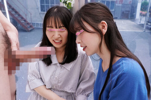 顔出しMM号 女子大生限定 ザ・マジックミラー 仲良し女友達2人組が協力してノーハンドフェラ早抜きチャレンジ！お口と舌だけで舐めてしゃぶってザーメン抜き！タイムアップで罰ゲームのデカチン即ハメ4P！【全員中出し】