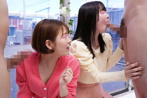 顔出しMM号 女子大生限定 ザ・マジックミラー 仲良し女友達2人組が協力してノーハンドフェラ早抜きチャレンジ！お口と舌だけで舐めてしゃぶってザーメン抜き！タイムアップで罰ゲームのデカチン即ハメ4P！【全員中出し】