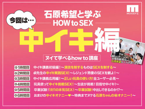 観れば絶対中イキさせられる! アナタもヌイて学べる 石原希望と一緒に!How to SEX! 「中イキできたら中出し」編 石原希望