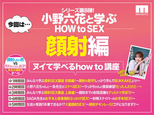 観れば絶対アナタも顔射できる!アナタもヌイて学べる小野六花と一緒に!How to SEX!「学ぼう!男のロマン!顔射ぶっかけ」編