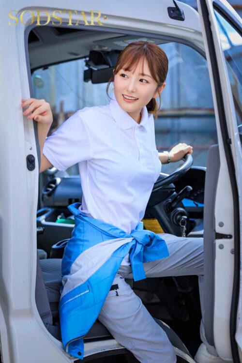 配送中NTR 既婚ベテランドライバーの配送に付いて回るうち車中でおそわれてしまった新婚人妻 青空ひかり