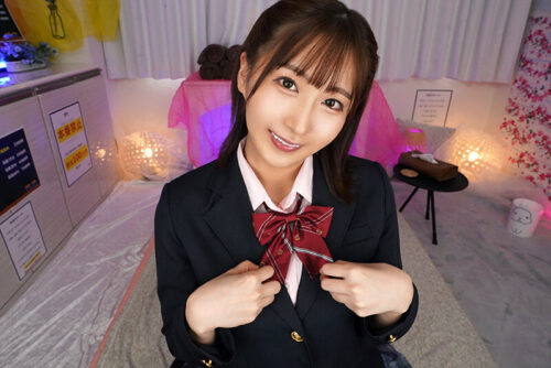 【VR】モデル級美女降臨!小悪魔な瞳で見つめられたら即イキ確定!ウブでムッツリなGカップJK美巨乳リフレ嬢と絶頂快感イチャラブ中出しSEX 由衣陽菜【8K】