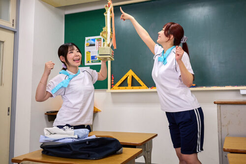 【VR】聖レズ学院 貧乏の僕がテスト生として転校した先はまさかの女子校!?花ざかりの男子禁制ハーレムLIFE~仲良しレズ2人と体育祭後のハーレムSEX編~ 沙月恵奈 弥生みづき