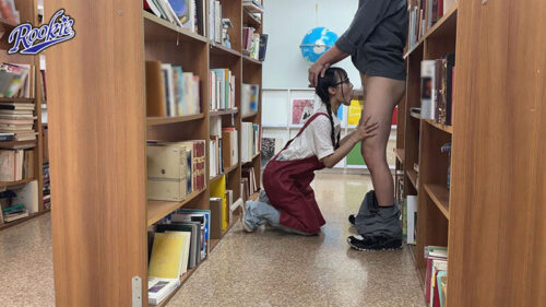 図書館で働く地味っこ眼鏡女子を館内痴●してレ●プ!イキ狂わせて完堕ち肉便器化 斉藤帆夏