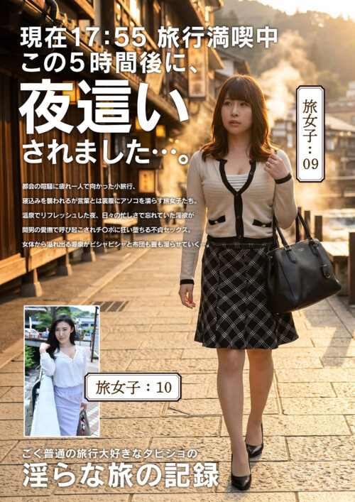 淫らな旅の記録13:45この8時間後に、夜〇いされました…。