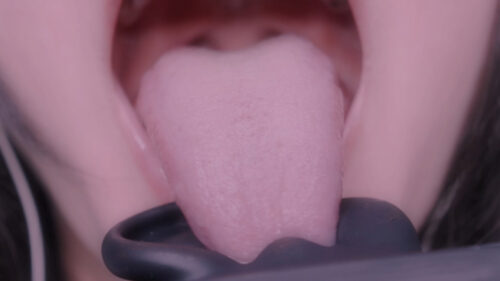 【実写ASMR】口接写【舌見せ♪ノド奥見せ♪濃厚密着♪】 同人動画