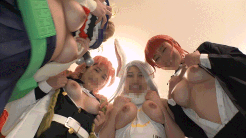 【全員巨乳！大乱交！】コスプレイベント終わりの神レイヤーナンパ大成功！おっぱいだらけのオフパコ生ハメ中出し乱交パーティ【個人撮影】 コスプレハード