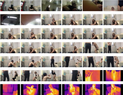 【Ｍ男,女王様】私服＆スク水で顔面騎乗/巨乳の手コキ/オナニー＆パンスト着替えを赤外線カメラで 同人動画