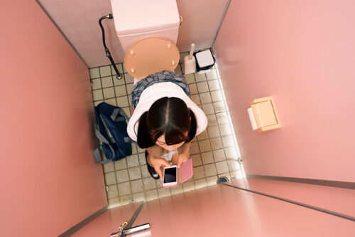 【VR】女子●生を狙った公衆トイレこじ開け強●