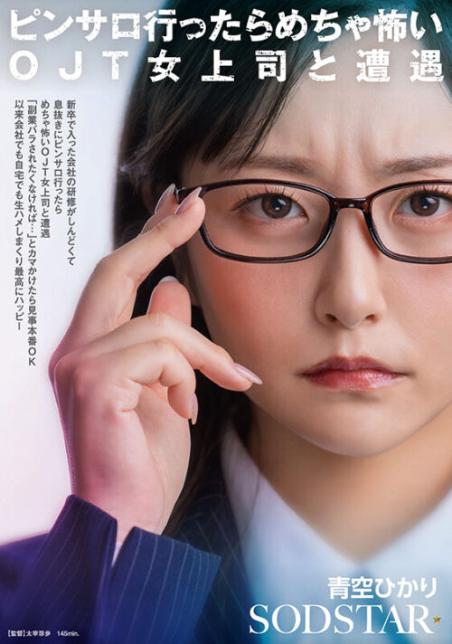 新卒で入った会社の研修がしんどくて息抜きにピンサロ行ったらめちゃ怖いOJT女上司と遭遇「副業バラされたくなければ…」とカマかけたら見事本番OK 以来会社でも自宅でも生ハメしまくり最高にハッピー 青空ひかり