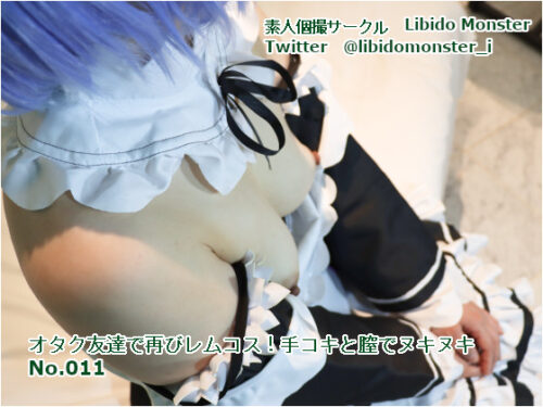 オタク友達で再びレムコス！手コキと膣でヌキヌキ コスプレハード