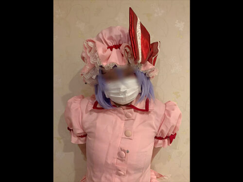 例大○アフター手コキ**顔　レミリアコスプレ コスプレハード