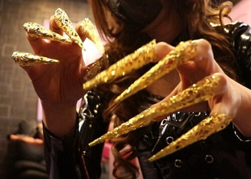 スティレットネイルリングでのくすぐりオーガズム コスプレハード