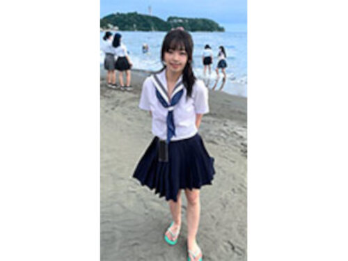 K②【個人撮影】江ノ島の海で見つけたピンクの水玉水着ちゃん_最強のプリケツ美小女の生ハメ映像放出 同人動画