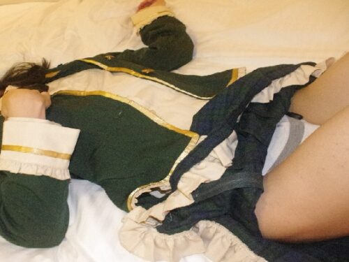 男の娘コスプレ体験・むね01 コスプレハード