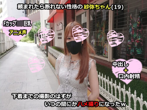 頼まれたら断れない性格の紗弥ちゃん(19)下着までの撮影のはずが、いつの間にかハメ撮りになったｗ 同人動画