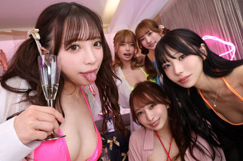 【VR】［おっぱぶシリーズ誕生10周年記念］都内某所にあるハメ放題のセクシーラウンジで人生終了するくらい金も精子も注ぎ込み！！