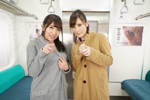 【VR】逆痴●バイノーラル 露出狂痴女とハーレム3P密着中出しSEX！！