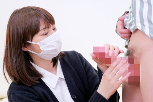 美人ナースさん！「早漏に悩む男の暴発改善のお手伝いしてくれませんか？」 男性器慣れしているようで意外とウブな看護師さんが早漏すぎるチ○ポにムラムラ膣キュンしちゃって生中出し！ ひとみさん