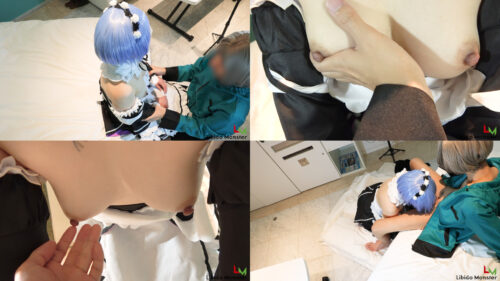 オタク友達で再びレムコス！手コキと膣でヌキヌキ コスプレハード