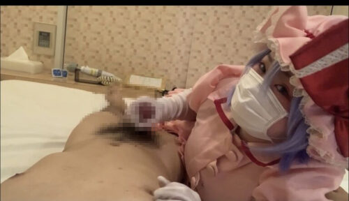 例大○アフター手コキ**顔　レミリアコスプレ コスプレハード