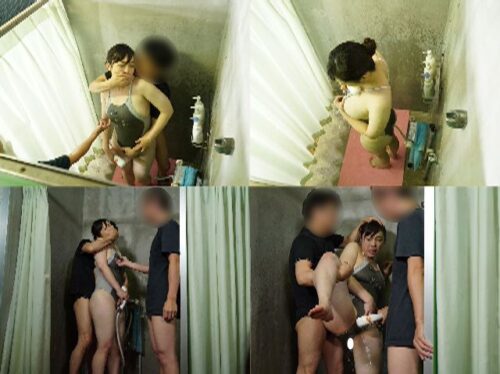 【シャワー室＆ロッカー盗※撮②】深夜のスポーツジムで競泳水着の会員を狙った痴※漢に着衣ファックで中出しされてしまうむっちり人妻【個撮】 コスプレハード