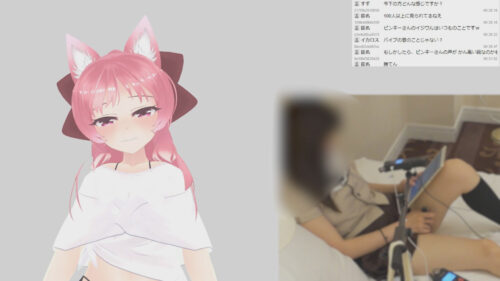 なたでこころさん005/初のオープンエッチ雑談配信の実写記録付き コスプレハード