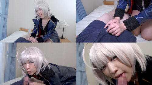 関西在住美人コスプレイヤーの超絶フェラと絶品手コキでチ〇コしごきまくりでスプラッシュ！ コスプレハード