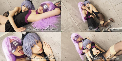 イベレイヤー二人の過激レズセックス。舐め合い、ぶっ込み合い、汁だく！ コスプレハード