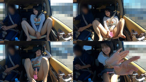 【野外露出】Hカップのスリム爆乳図書館司書22歳　露出妄想だけでグチョ濡れ・廃墟で潮吹き【個撮】 同人動画