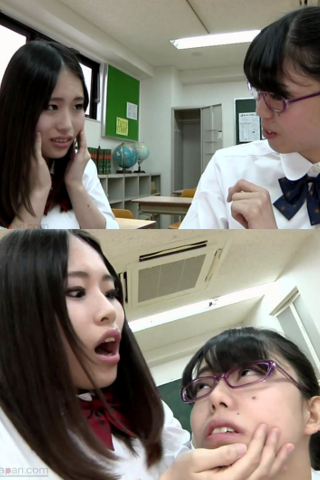 口臭フェチ お口の臭いをかがせるレズ 同人動画