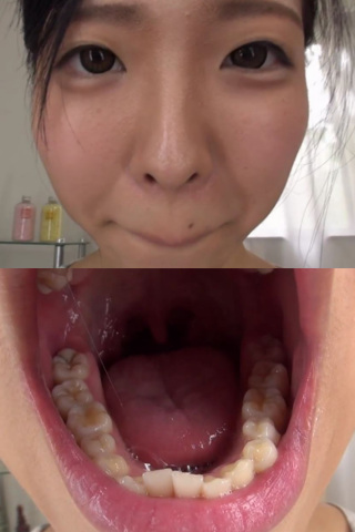 鈴森るなちゃんの歯・口内自撮り 同人動画