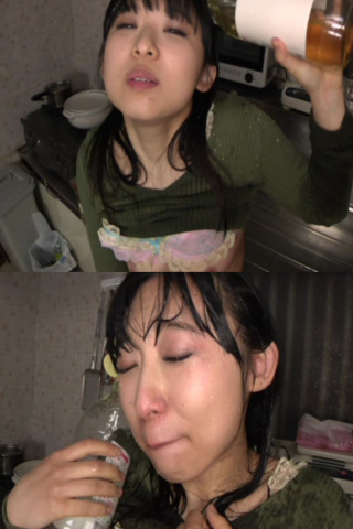 お酢フェチ若妻のぶっかけお酢オナニー 同人動画