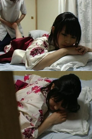 盗撮風　浴衣女性をマッサージ師がハメて****中出し！ 同人動画