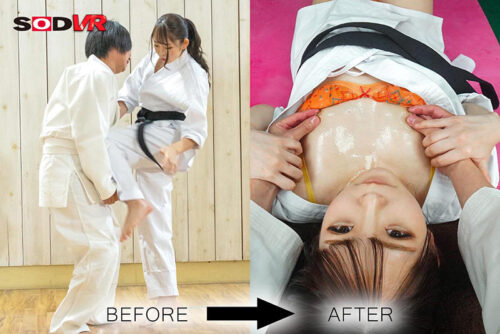 【VR】いつも厳しい空手部の先輩に「マッサージして」とコキ使われ、クリトリス集中刺激したら快楽堕ち！立場逆転！黒帯で拘束して、厳しくシゴいてやった。 羽月うらら