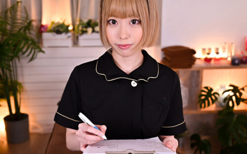 【VR】「カラダの疼きが止まんないのぉぉぉ！」【タッチ禁止！本番NG】絶対お触り禁止の健全エステで【色気ムンムン巨乳お姉さんとキメパコ！】淫語連発でおチ○ポ欲しがってきたのでお店に内緒で【連続生中出し】 川菜美鈴