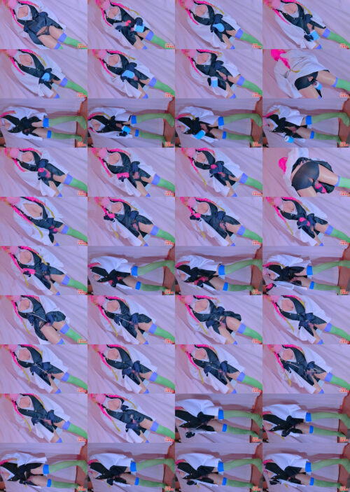 巨乳コスプレ男の娘のロングペニスプラグピストン潮吹き＆オナホールオナニー コスプレハード