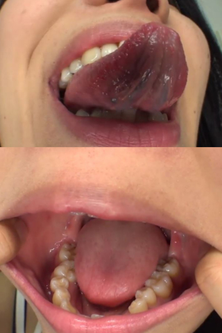 ベロ・口内観察 川上友梨 同人動画