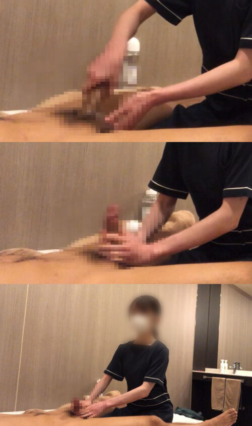 【五反田】出張ローション手コキ隠し撮り【ランカー・木内（20歳）】 同人動画